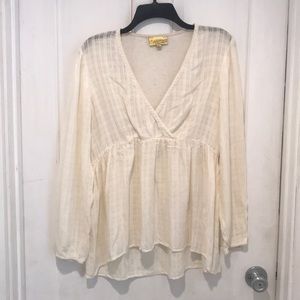 XL cream Princess Vera Wang blouse